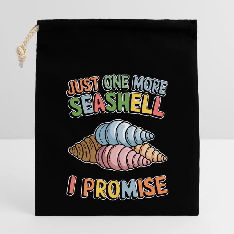 Seashells Beach Shells Shell Collector Gift Closable cotton gift bag (14x20cm)