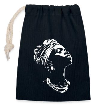 Afro Amerikanisches Heritage Black History Month - Verschließbarer Geschenkbeutel aus Baumwolle (14x20cm) - Navy - Vorne