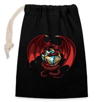 Dungeons Dragon Magic Dungeon - Closable cotton gift bag (14x20cm) - black - Front
