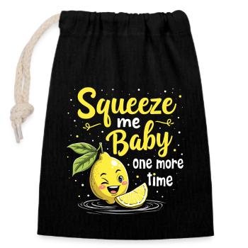 Vibrations rafraîchissantes de la limonade : parfait pour la limonade - Sac cadeau en coton avec cordon (14 x 20 cm) - noir - Devant