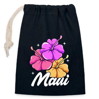 Maui Hawaii Hawaiian - Verschließbarer Geschenkbeutel aus Baumwolle (14x20cm) - Navy - Vorne