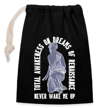 Dreams Of Renaissance Greek Mythology - Closable cotton gift bag (14x20cm) - black - Front