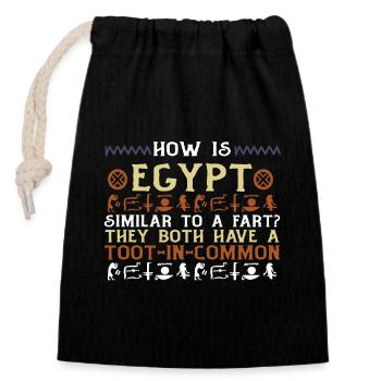 Both Have A Toot-in-common Mythology - Closable cotton gift bag (14x20cm) - black - Front