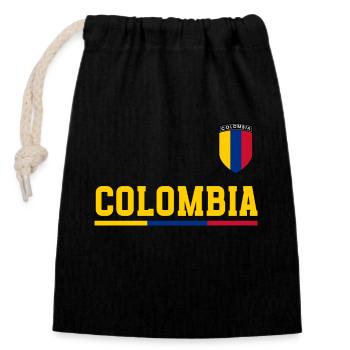 Colombie Colombie Medellín Vacances Bogota Cali - Sac cadeau en coton avec cordon (14 x 20 cm) - noir - Devant
