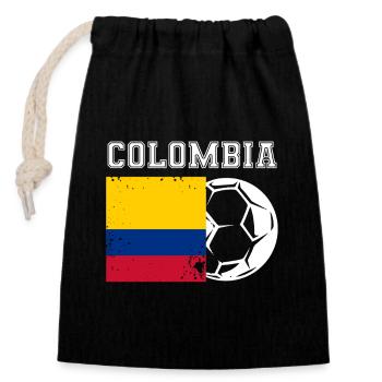 Colombie Colombie Medellín Vacances Bogota Cali - Sac cadeau en coton avec cordon (14 x 20 cm) - noir - Devant