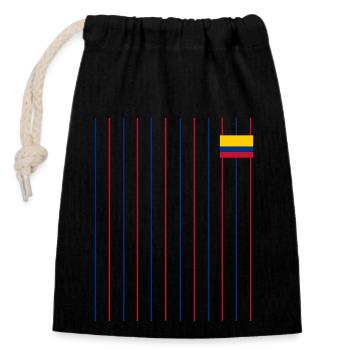 Colombie Colombie Medellín Vacances Bogota Cali - Sac cadeau en coton avec cordon (14 x 20 cm) - noir - Devant