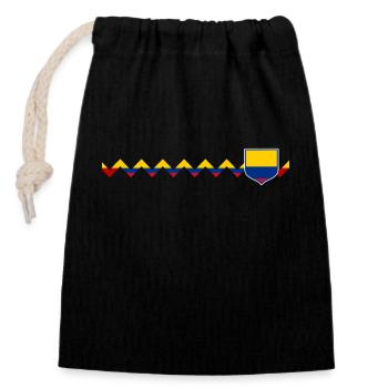 Colombie Colombie Medellín Vacances Bogota Cali - Sac cadeau en coton avec cordon (14 x 20 cm) - noir - Devant
