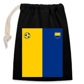Colombie Colombie Medellín Vacances Bogota Cali - Sac cadeau en coton avec cordon (14 x 20 cm) - noir - Devant