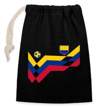 Colombie Colombie Medellín Vacances Bogota Cali - Sac cadeau en coton avec cordon (14 x 20 cm) - noir - Devant
