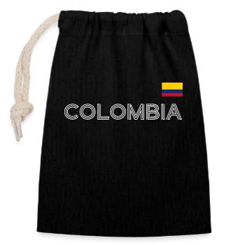 Colombie Colombie Medellín Vacances Bogota Cali - Sac cadeau en coton avec cordon (14 x 20 cm) - noir - Devant