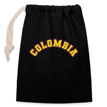 Colombie Colombie Medellín Vacances Bogota Cali - Sac cadeau en coton avec cordon (14 x 20 cm) - noir - Devant