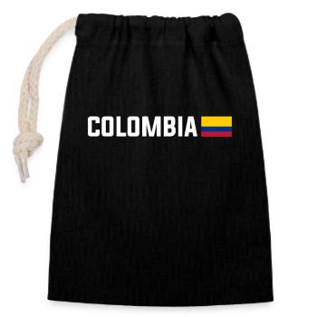 Colombie Colombie Medellín Vacances Bogota Cali - Sac cadeau en coton avec cordon (14 x 20 cm) - noir - Devant