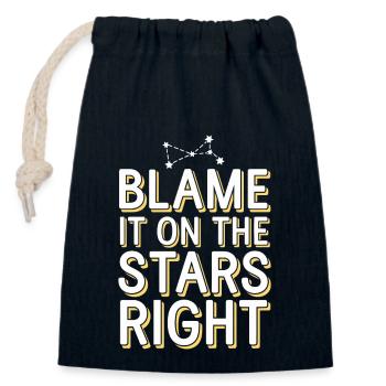 Astrologie-skeptiker: Kritisches Denken - Verschließbarer Geschenkbeutel aus Baumwolle (14x20cm) - Navy - Vorne