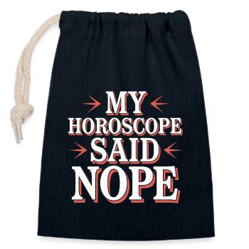 Astrologie-skeptiker: Kritisches Denken - Verschließbarer Geschenkbeutel aus Baumwolle (14x20cm) - Navy - Vorne