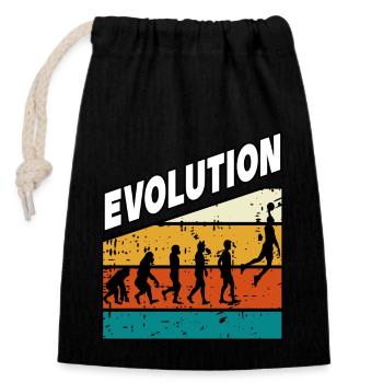 Baller Player Hoops Evolution Basketball - Closable cotton gift bag (14x20cm) - black - Front