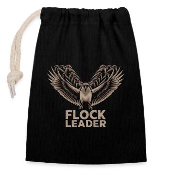 Amoureux de la migration des oiseaux Oiseaux migrateurs - Sac cadeau en coton avec cordon (14 x 20 cm) - noir - Devant