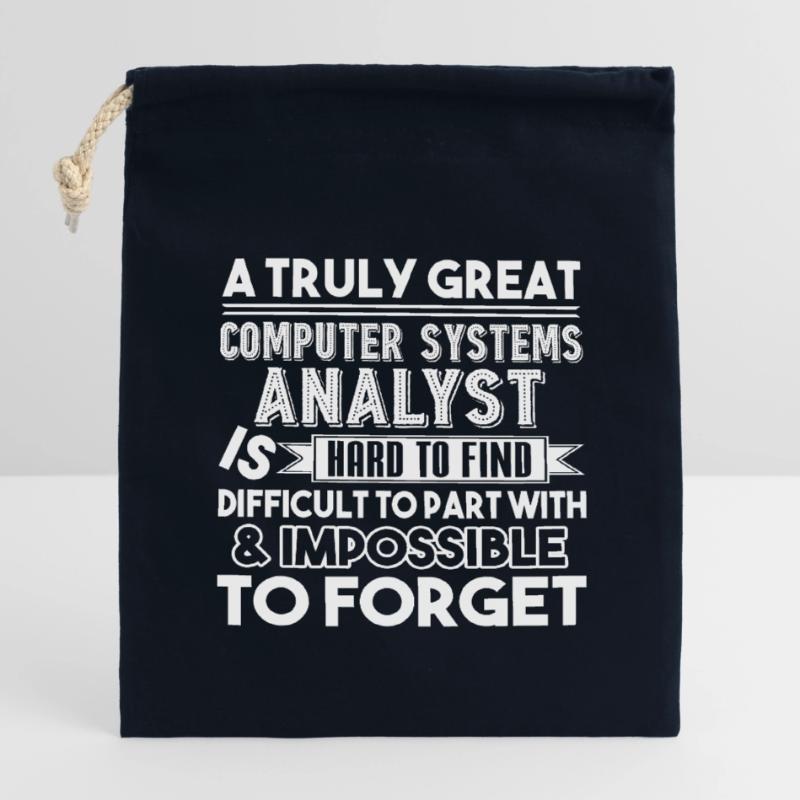 A Truly Great Computer Systems Analyst Closable cotton gift bag (14x20cm)