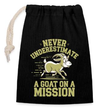 DIY mushroom enthusiasts Home mushroom cultivation - Closable cotton gift bag (14x20cm) - black - Front
