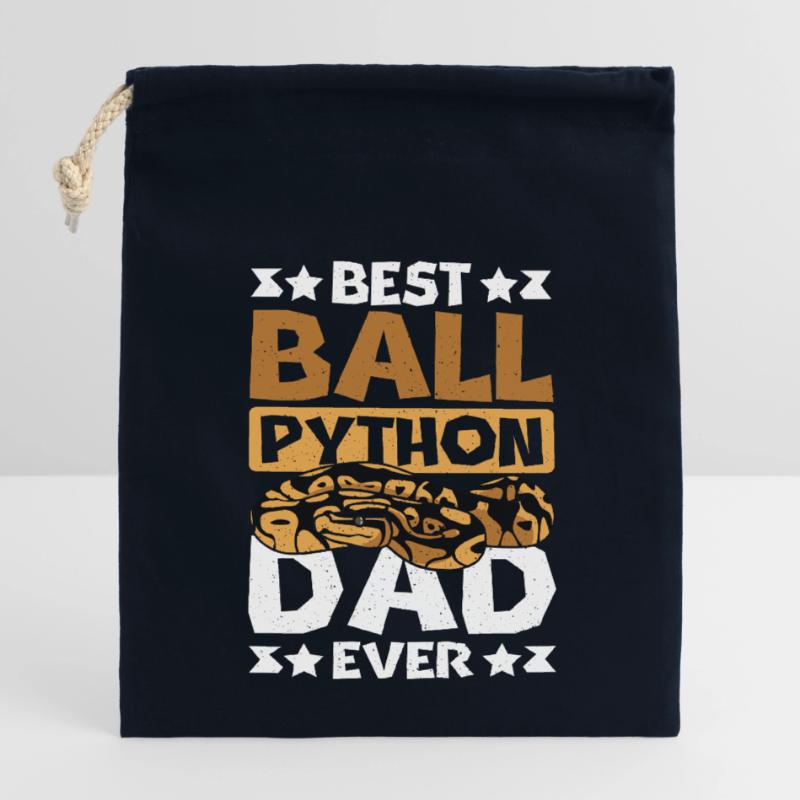 Best ball python dad ever Closable cotton gift bag (14x20cm)