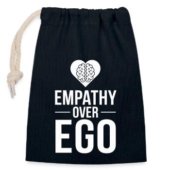 Intelligence émotionnelle Empathie Défenseur de la pleine conscience - Sac cadeau en coton avec cordon (14 x 20 cm) - bleu marine - Devant