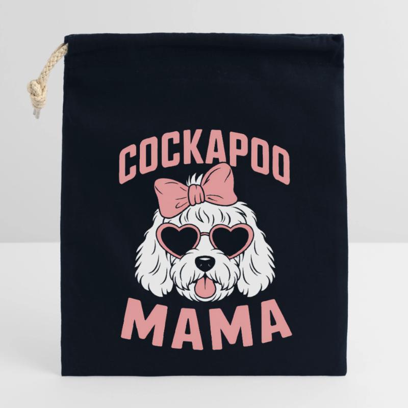 Cockapoo Spruch Mama Lustiges Cockapoo Geschenk Verschließbarer Geschenkbeutel aus Baumwolle (14x20cm)