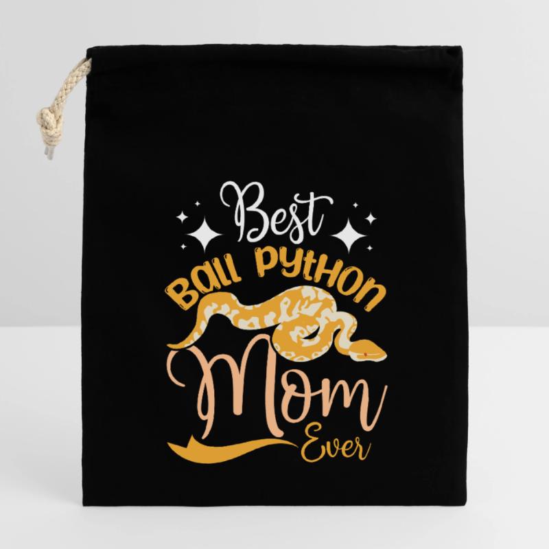 Best ball python mom ever Closable cotton gift bag (14x20cm)