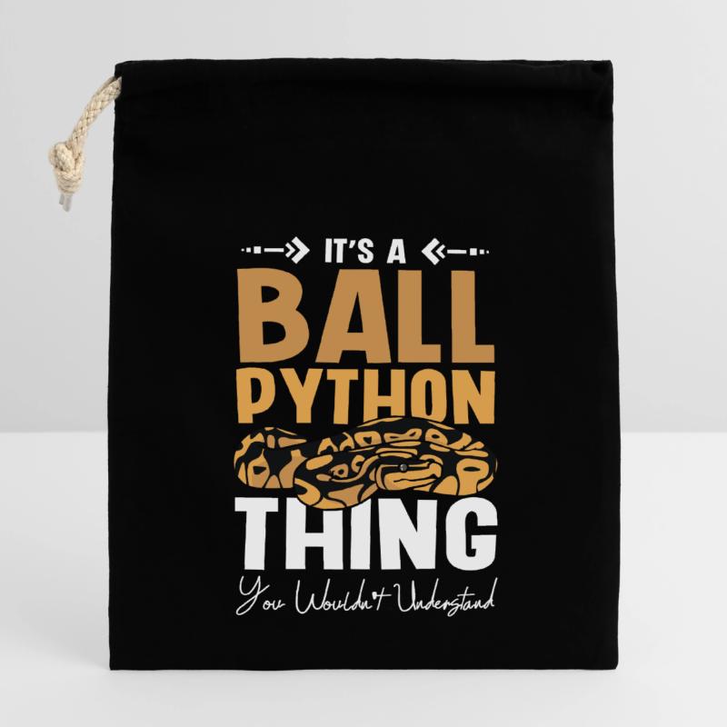 C’est un truc de python royal que vous ne comprendriez pas Sac cadeau en coton avec cordon (14 x 20 cm)