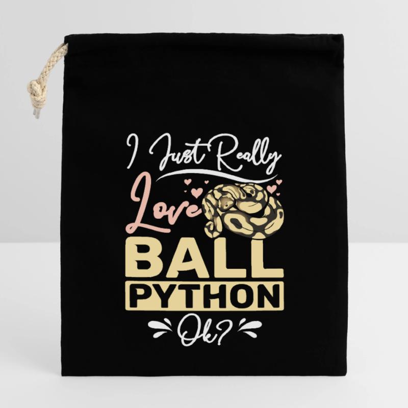 I just really love ball python ok? Closable cotton gift bag (14x20cm)