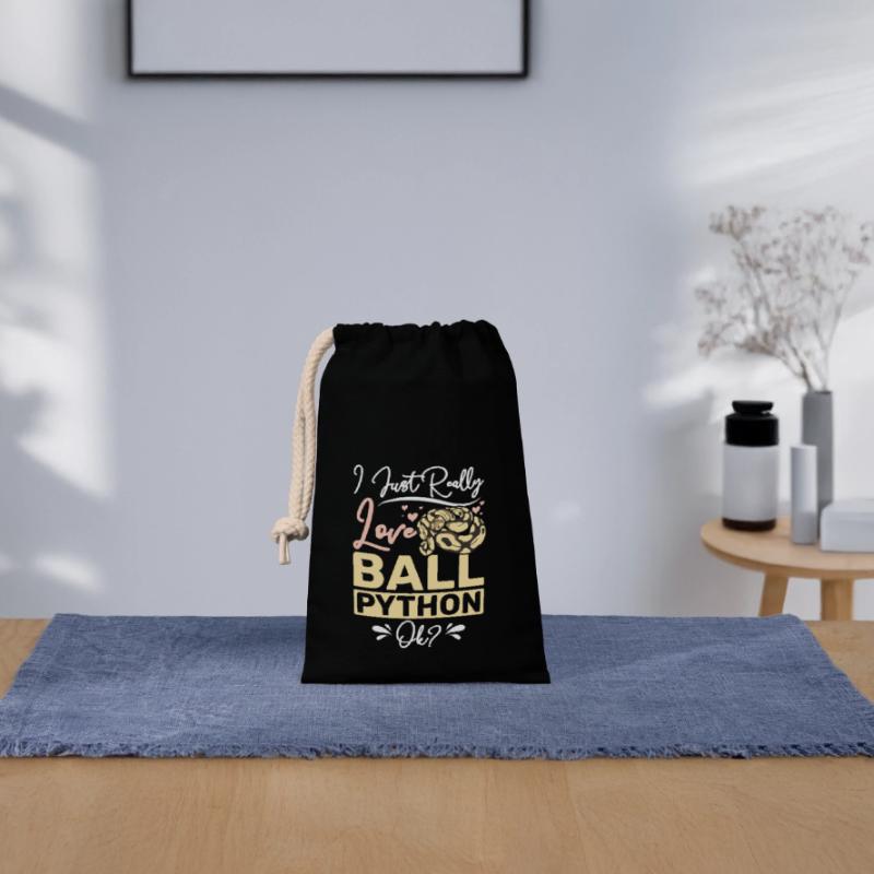 I just really love ball python ok? Closable cotton gift bag (14x20cm)