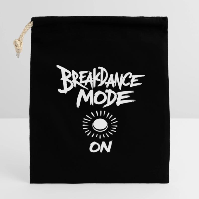 Breakdance Mode On Breakdance Breakdancing Closable cotton gift bag (14x20cm)