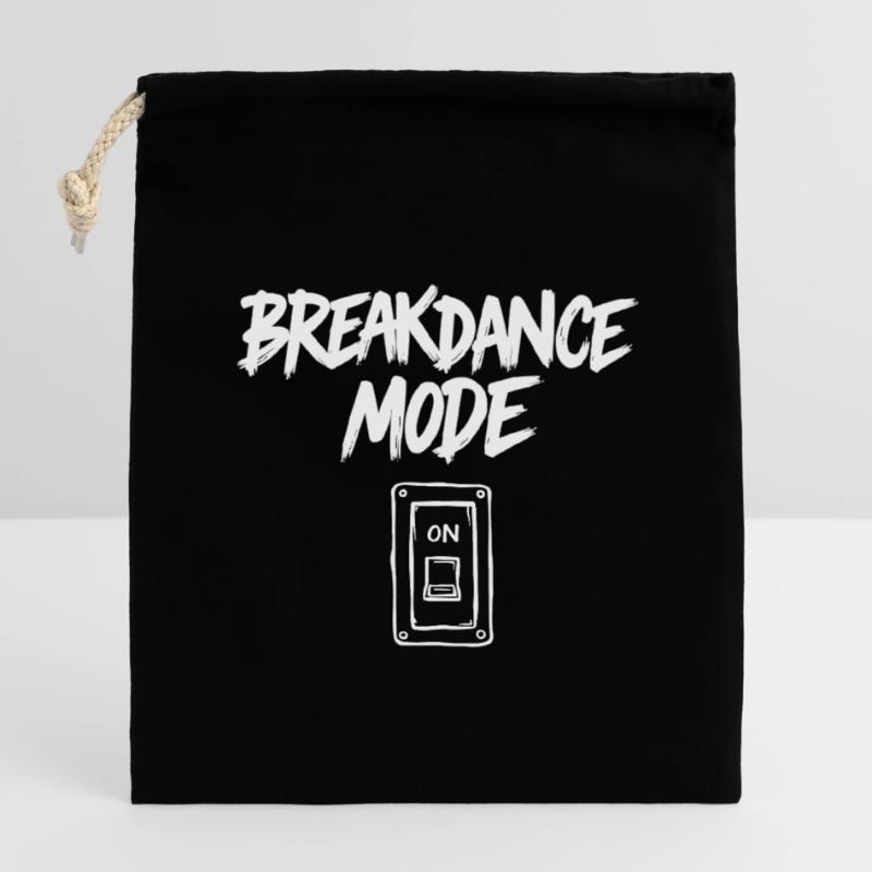 Breakdance Mode On Breakdance Breakdancing Closable cotton gift bag (14x20cm)