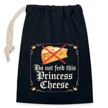 Lactose intolerance Lactose intolerant - Closable cotton gift bag (14x20cm) - navy - Front