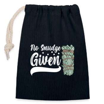 Herbes Encens Purification Spirituelle - Sac cadeau en coton avec cordon (14 x 20 cm) - bleu marine - Devant