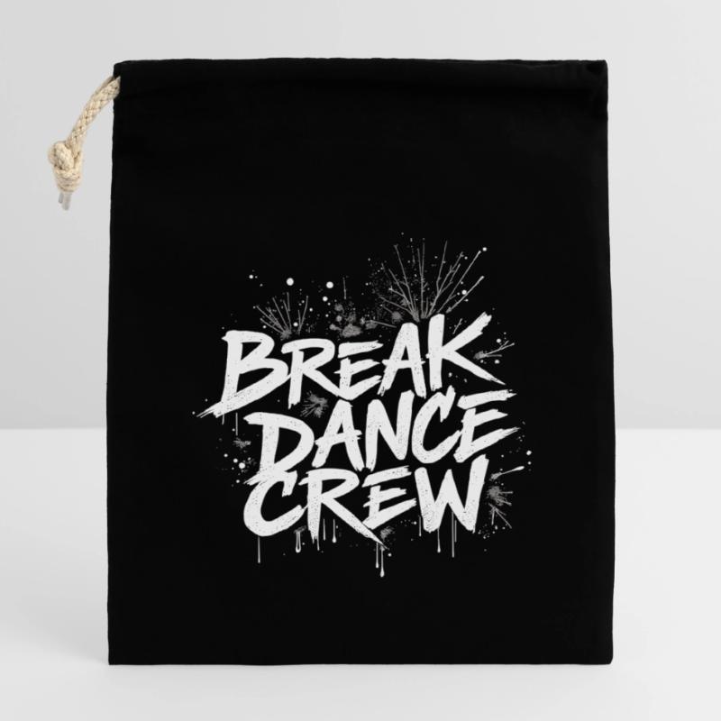 Breakdance Crew Breakdance Breakdancing Breakdance Closable cotton gift bag (14x20cm)