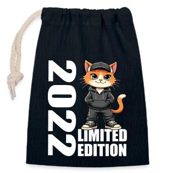 Limited Edition 2022 Geburtstag 2022 Geboren - Verschließbarer Geschenkbeutel aus Baumwolle (14x20cm) - Navy - Vorne