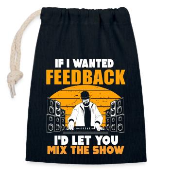 Wenn ich Feedback Sound Engineer wollte - Verschließbarer Geschenkbeutel aus Baumwolle (14x20cm) - Navy - Vorne