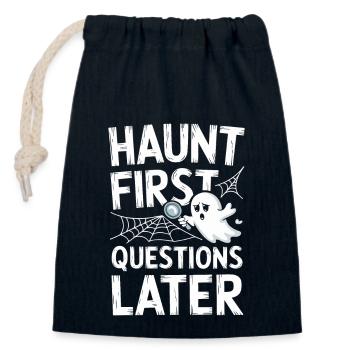Paranormal Komödie Lustig Geist Humor Unbeschwert - Verschließbarer Geschenkbeutel aus Baumwolle (14x20cm) - Navy - Vorne