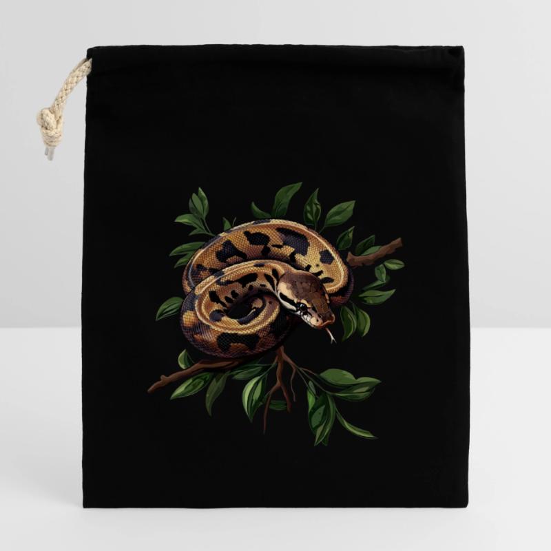 King Python Snakes Lover Terrarium Python Closable cotton gift bag (14x20cm)