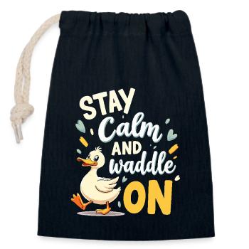 Nutztier-enten-enthusiasten Hinterhof-enten - Verschließbarer Geschenkbeutel aus Baumwolle (14x20cm) - Navy - Vorne