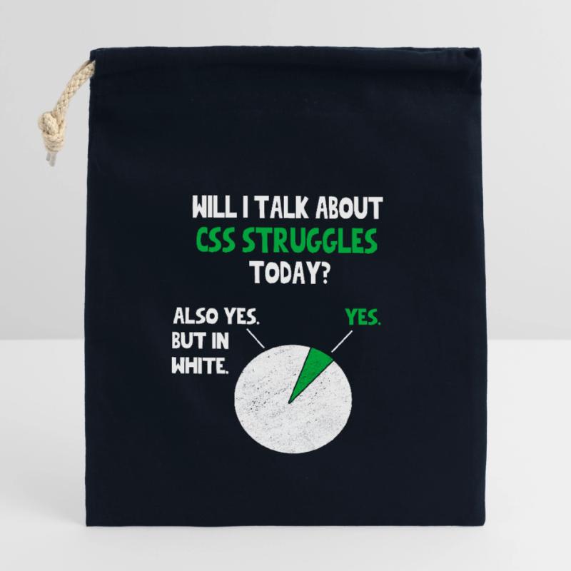 Coder Web Developer Programmer Will I talk about F Verschließbarer Geschenkbeutel aus Baumwolle (14x20cm)