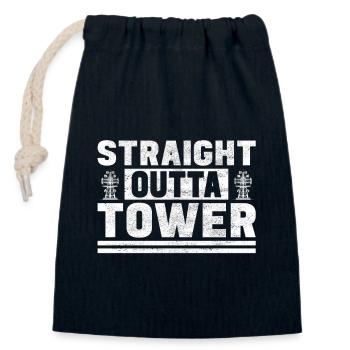 Industriekletterer Tower Climber Industrieklettern - Verschließbarer Geschenkbeutel aus Baumwolle (14x20cm) - Navy - Vorne