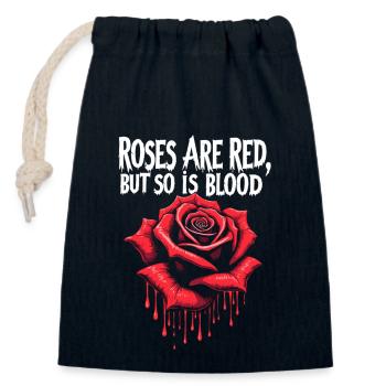 Grunge Valentine’s Day Dark Romance Edgy Love - Verschließbarer Geschenkbeutel aus Baumwolle (14x20cm) - Navy - Vorne