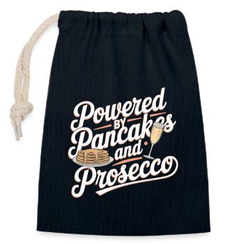 Brunch Culture Bottomless Mimosa Lovers - Closable cotton gift bag (14x20cm) - navy - Front