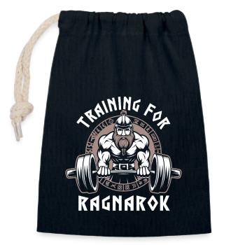 Training für Ragnarok Lustiger Wikinger-Gym-Humor - Verschließbarer Geschenkbeutel aus Baumwolle (14x20cm) - Navy - Vorne