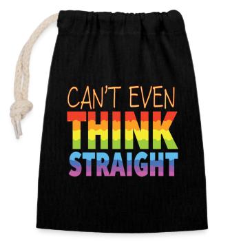 Pride LGBTQ Pride Regenbogen Pride Gay Pride Lgbtq - Verschließbarer Geschenkbeutel aus Baumwolle (14x20cm) - Schwarz - Vorne