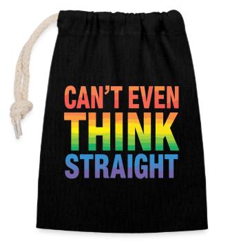 Pride LGBTQ Pride Regenbogen Pride Gay Pride Lgbtq - Verschließbarer Geschenkbeutel aus Baumwolle (14x20cm) - Schwarz - Vorne