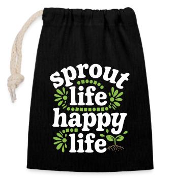 Plant Collector for Houseplant Collectors in the - Closable cotton gift bag (14x20cm) - black - Front