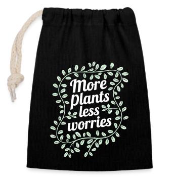 Plant Collector for Houseplant Collectors in the - Closable cotton gift bag (14x20cm) - black - Front