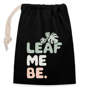 Plant Collector for Houseplant Collectors in the - Closable cotton gift bag (14x20cm) - black - Front