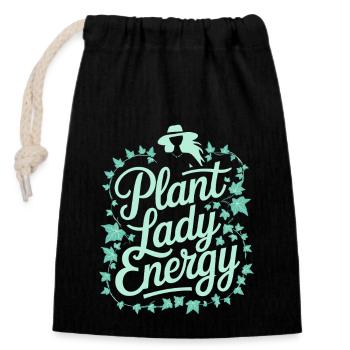 Plant Collector for Houseplant Collectors in the - Closable cotton gift bag (14x20cm) - black - Front